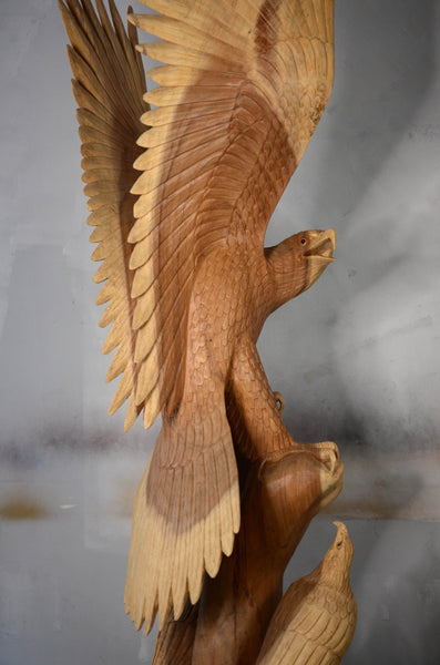 Carved Eagle and chicks