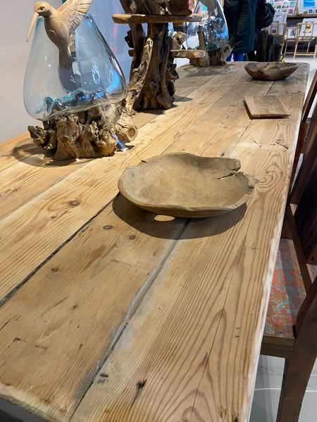 Reclaimed Antique Floorboards Dining Table