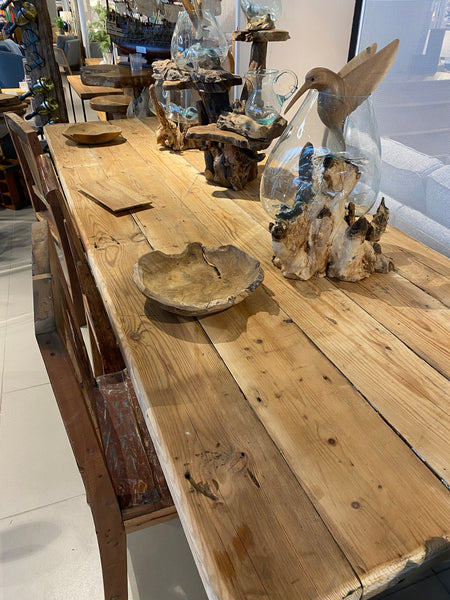 Reclaimed Antique Floorboards Dining Table